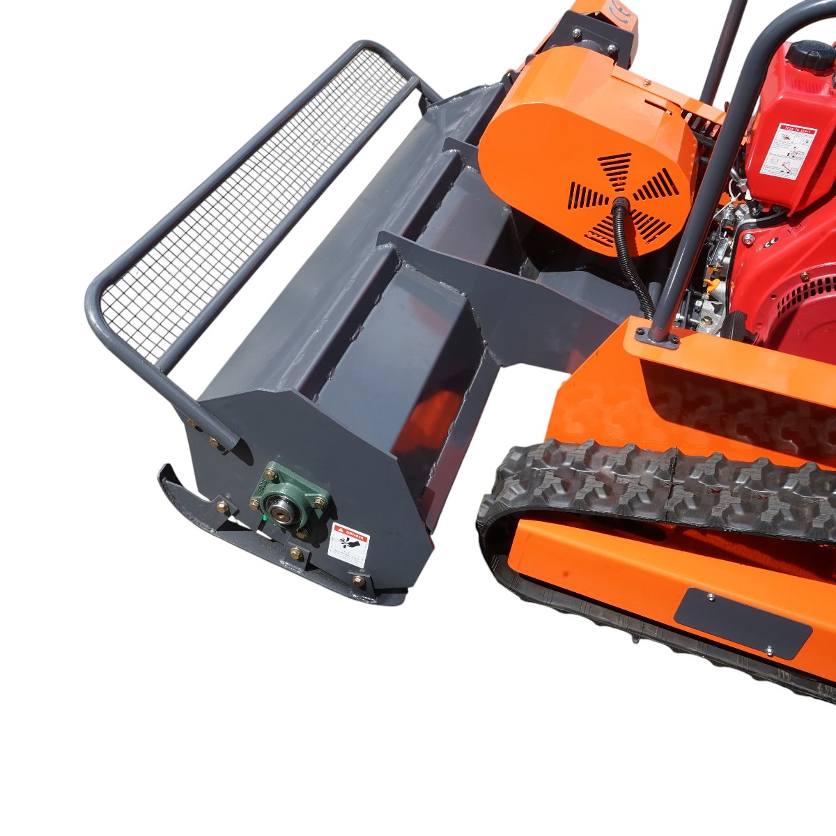 Masina de tuns iarba cu telecomanda pe senile, motor diesel 12.5CP, 499cc, latime de taiere 1200mm THOR - imagine 9