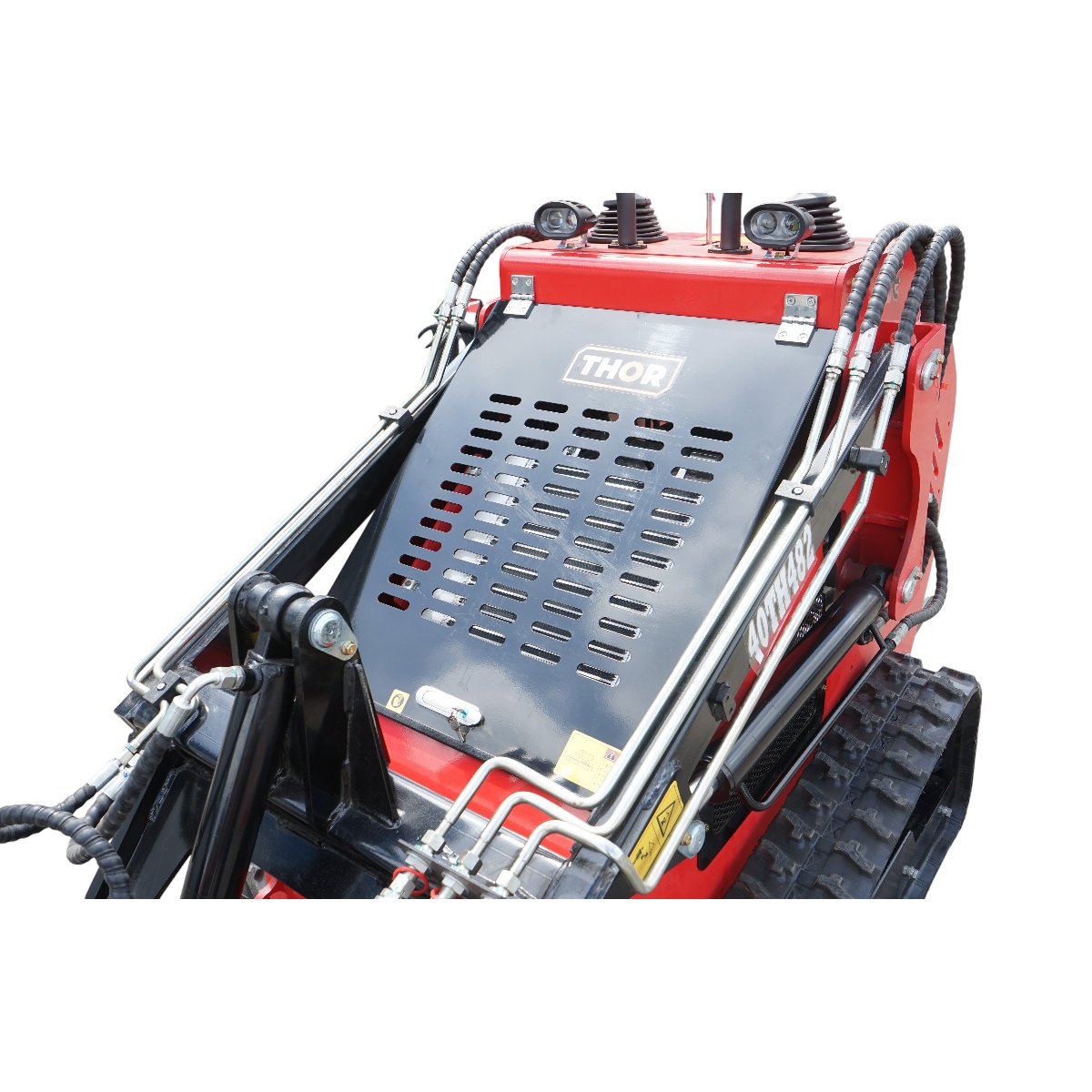 Mini incarcator frontal pe senile, motor benzina 23CP, 739cc, capacitate ridicare 350kg, volum cupa 0.15m3 THOR - imagine 8