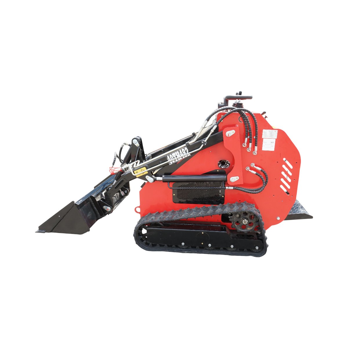 Mini incarcator frontal pe senile, motor benzina 23CP, 739cc, capacitate ridicare 350kg, volum cupa 0.15m3 THOR - imagine 3