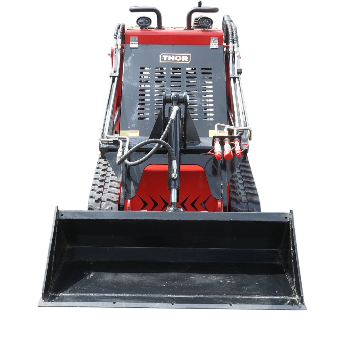 Mini incarcator frontal pe senile, motor benzina 23CP, 739cc, capacitate ridicare 350kg, volum cupa 0.15m3 THOR - imagine 2