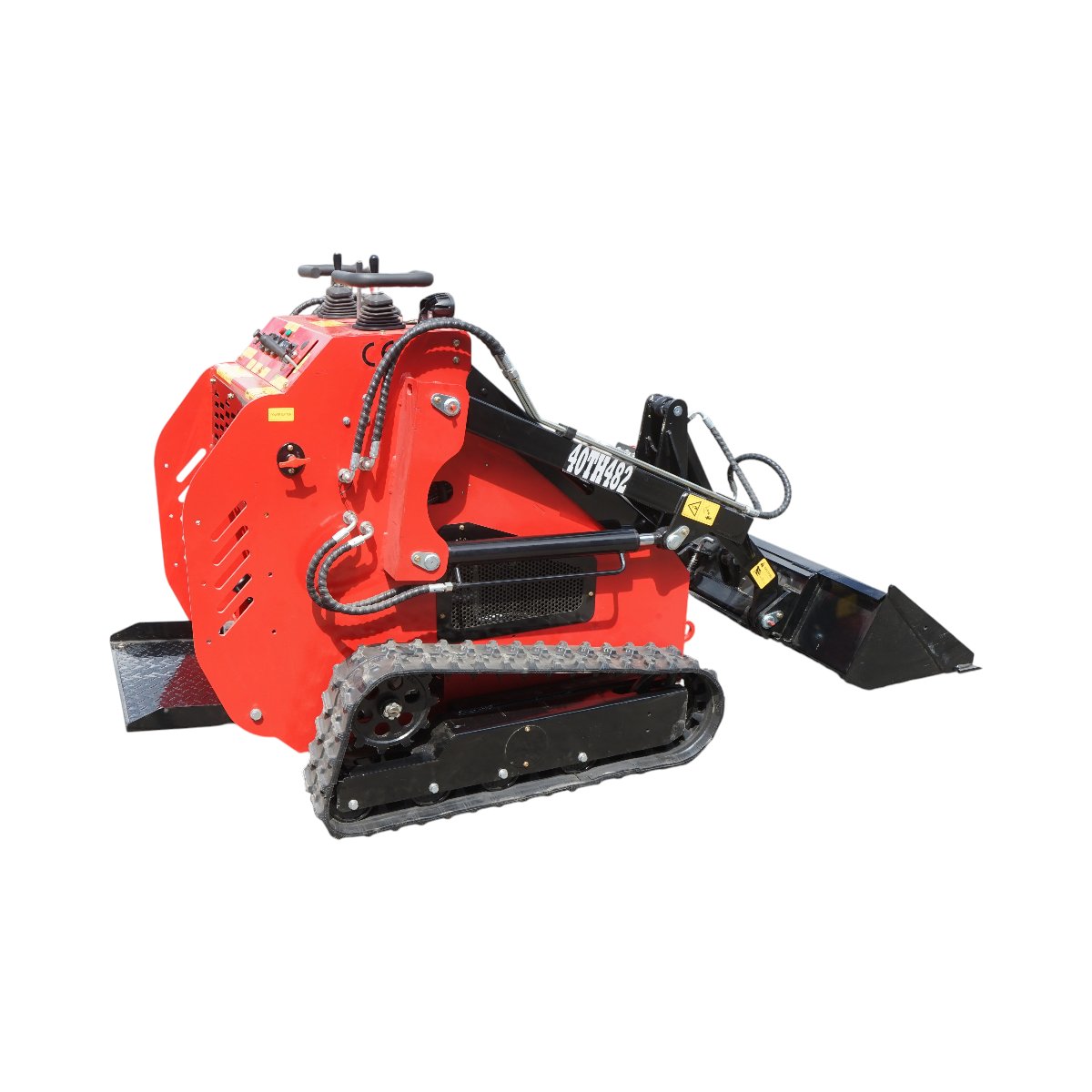 Mini incarcator frontal pe senile, motor benzina 23CP, 739cc, capacitate ridicare 350kg, volum cupa 0.15m3 THOR - imagine 5