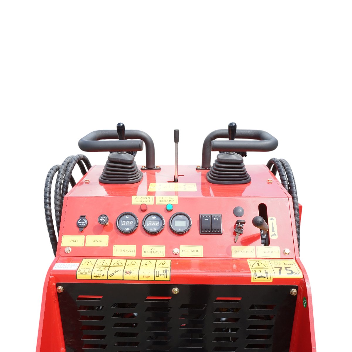 Mini incarcator frontal pe senile, motor benzina 23CP, 739cc, capacitate ridicare 350kg, volum cupa 0.15m3 THOR - imagine 6
