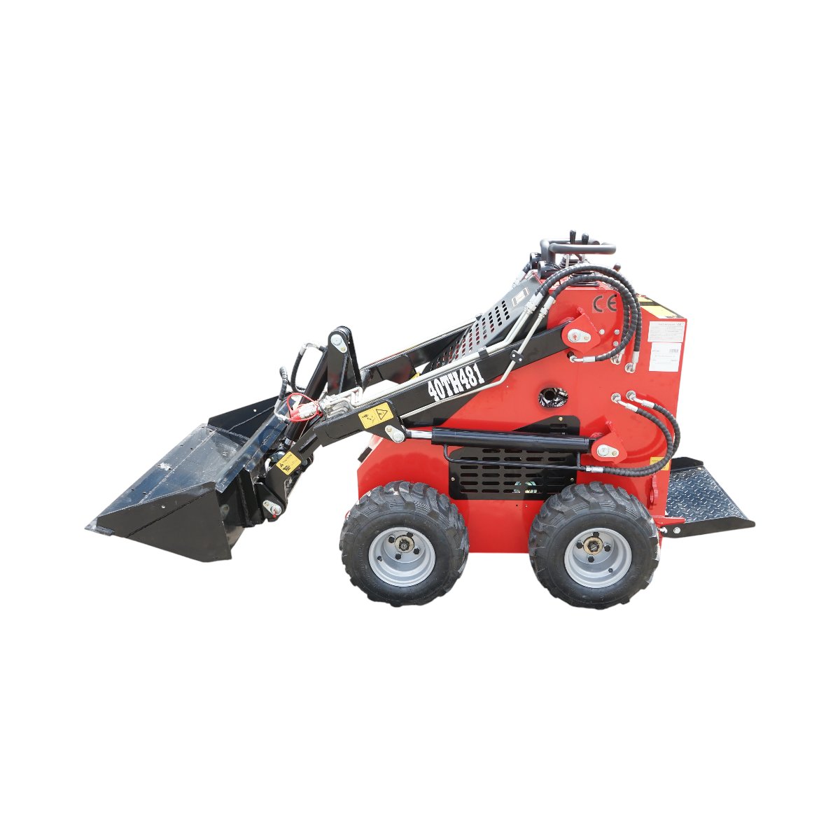 Mini incarcator frontal pe roti, motor benzina 23CP, 739cc, capacitate ridicare 350kg, volum cupa 0.15m3 THOR - imagine 3