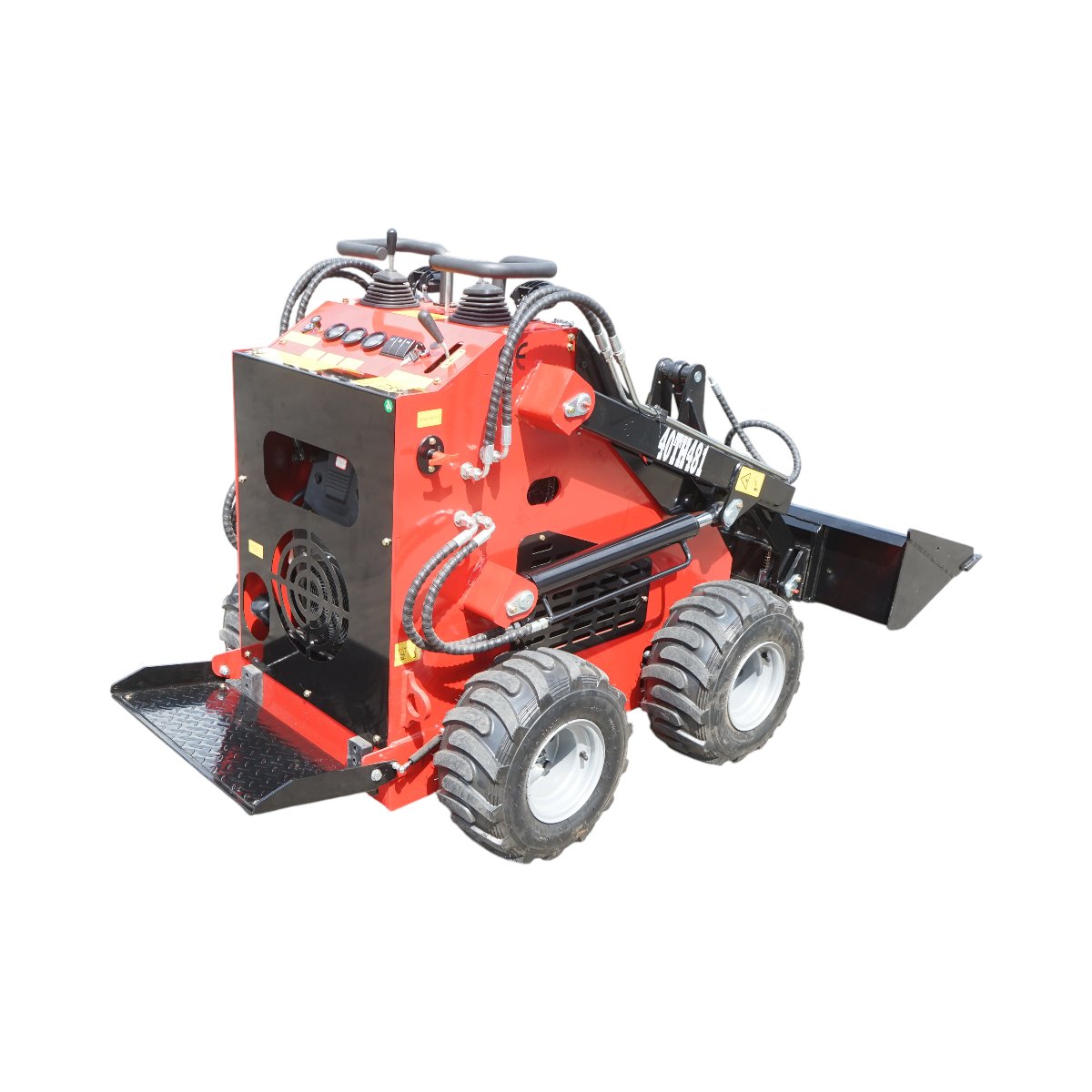 Mini incarcator frontal pe roti, motor benzina 23CP, 739cc, capacitate ridicare 350kg, volum cupa 0.15m3 THOR - imagine 6