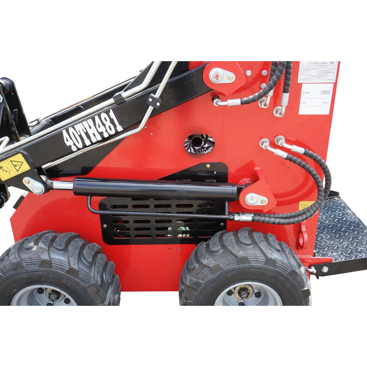 Mini incarcator frontal pe roti, motor benzina 23CP, 739cc, capacitate ridicare 350kg, volum cupa 0.15m3 THOR - imagine 9