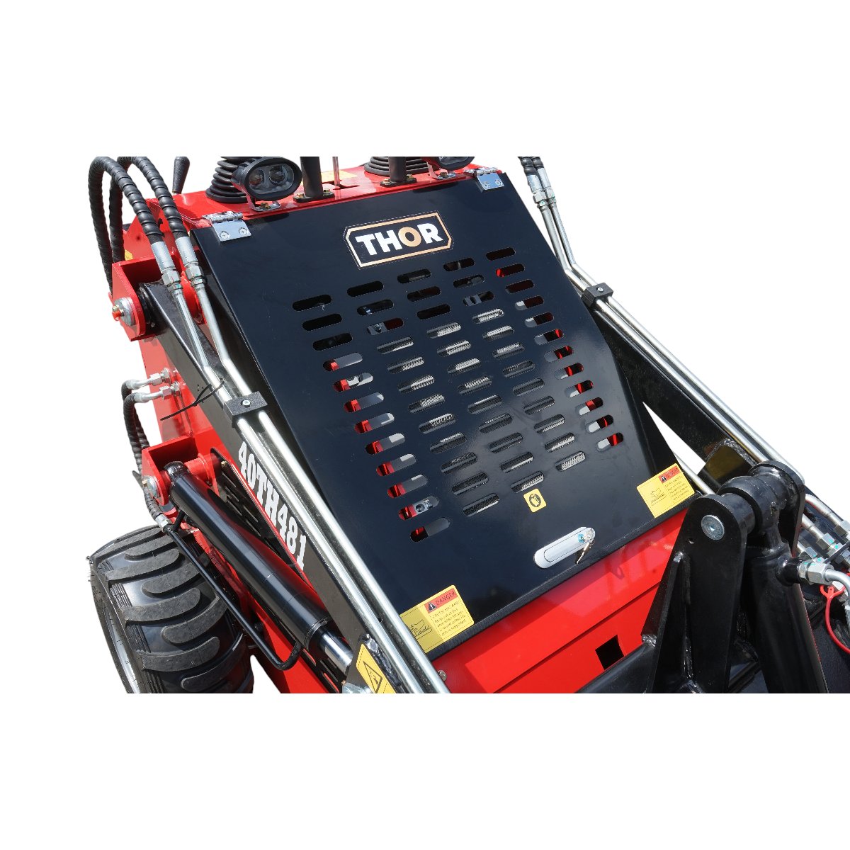 Mini incarcator frontal pe roti, motor benzina 23CP, 739cc, capacitate ridicare 350kg, volum cupa 0.15m3 THOR - imagine 8