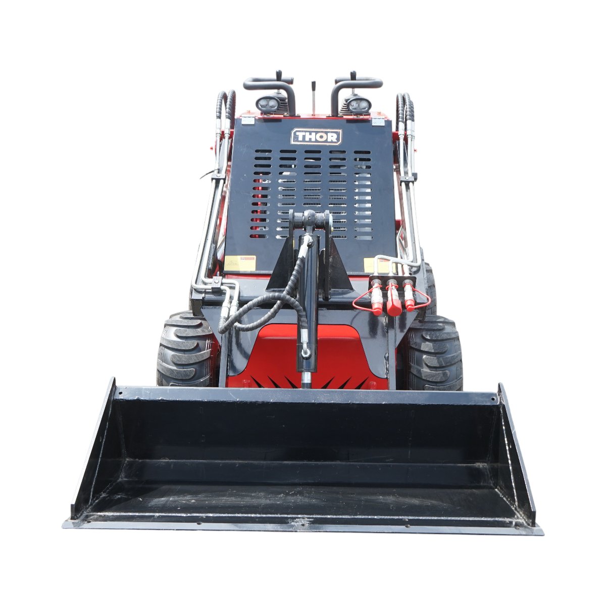 Mini incarcator frontal pe roti, motor benzina 23CP, 739cc, capacitate ridicare 350kg, volum cupa 0.15m3 THOR - imagine 2