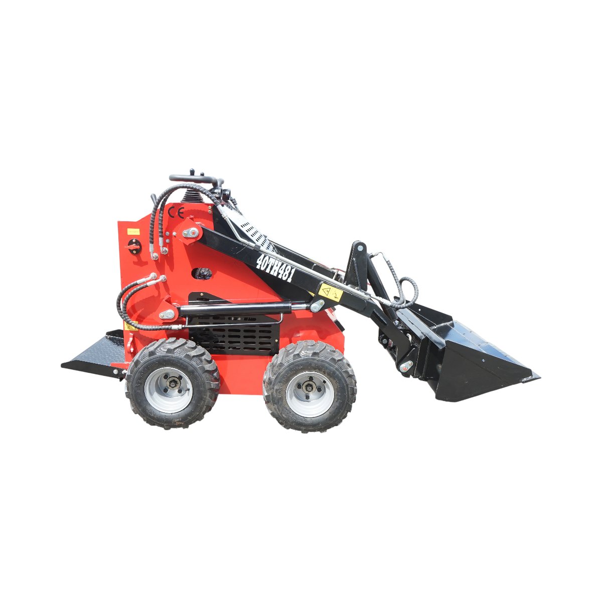 Mini incarcator frontal pe roti, motor benzina 23CP, 739cc, capacitate ridicare 350kg, volum cupa 0.15m3 THOR - imagine 5