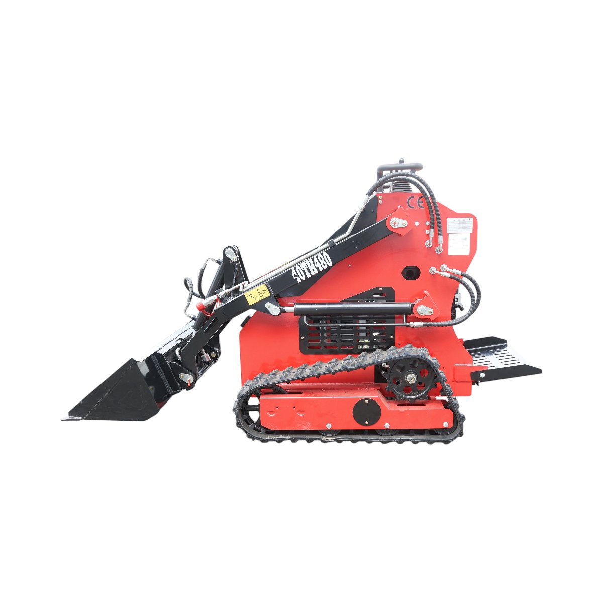 Mini incarcator frontal pe senile, motor benzina 15CP, 420cc, capacitate ridicare 300kg, volum cupa 0.15m3 THOR - imagine 3