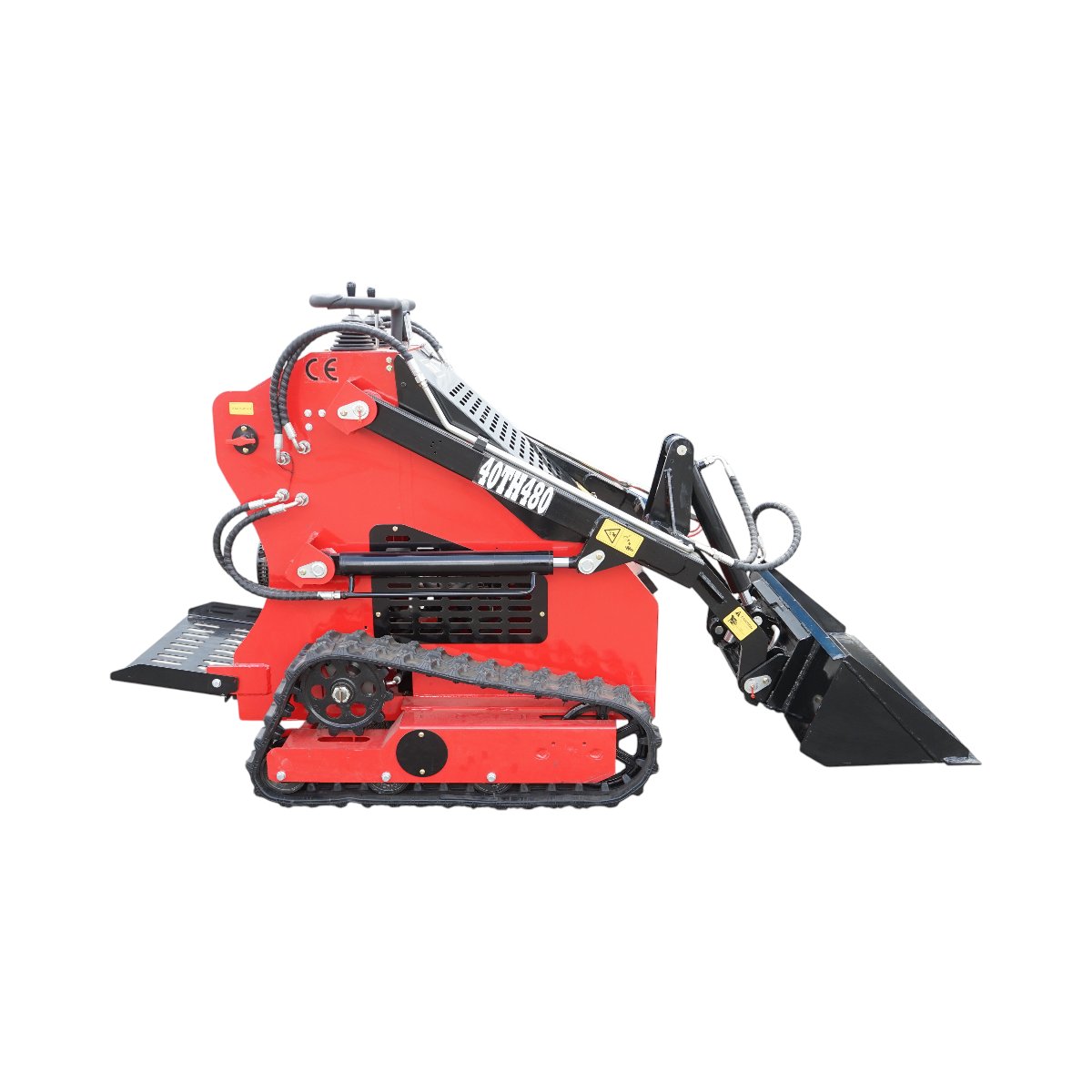 Mini incarcator frontal pe senile, motor benzina 15CP, 420cc, capacitate ridicare 300kg, volum cupa 0.15m3 THOR - imagine 5