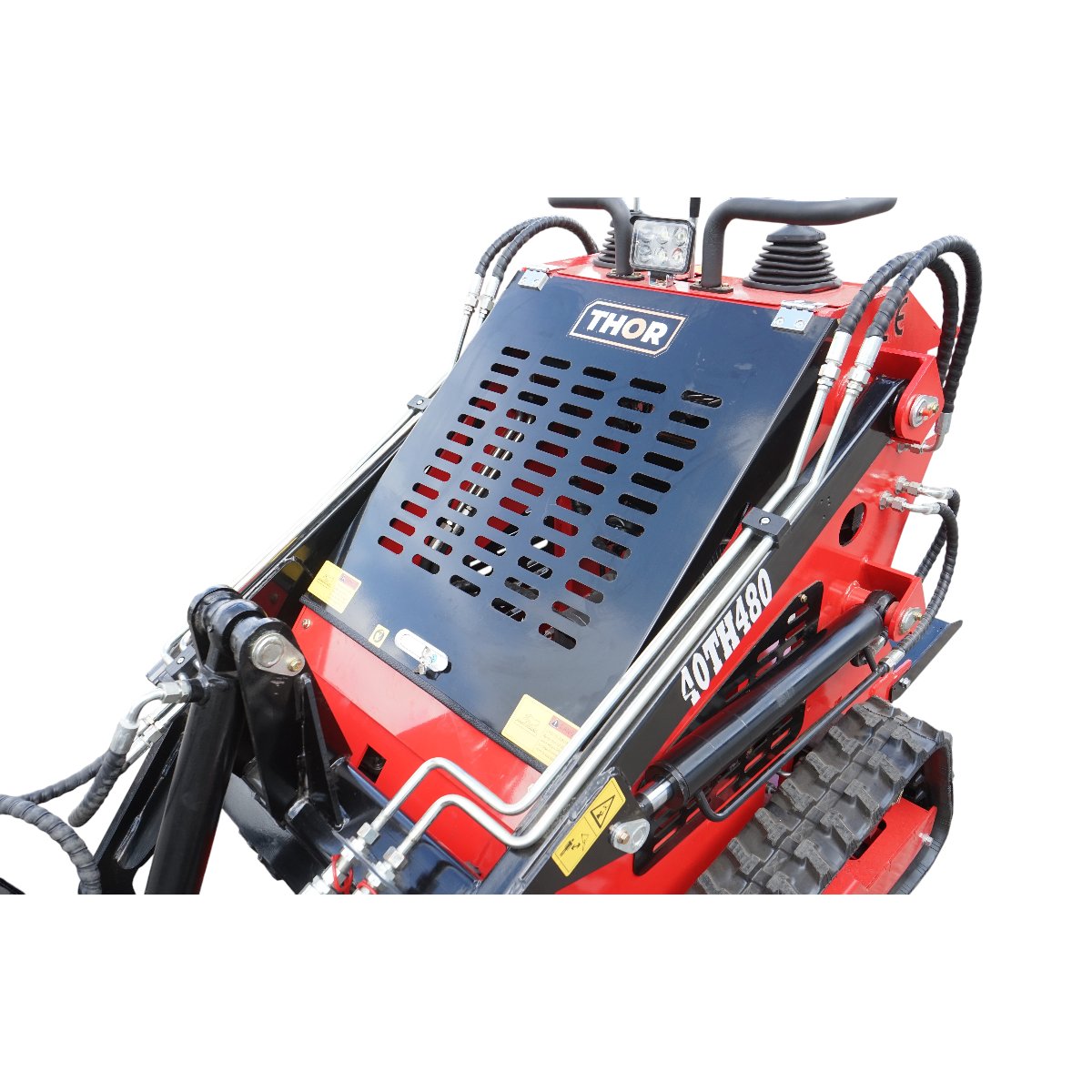 Mini incarcator frontal pe senile, motor benzina 15CP, 420cc, capacitate ridicare 300kg, volum cupa 0.15m3 THOR - imagine 8