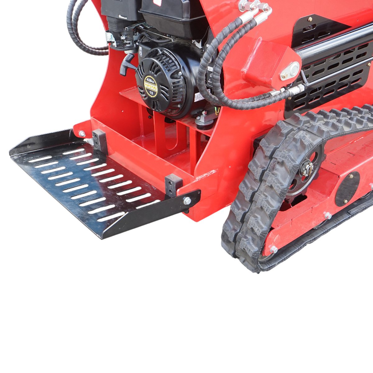 Mini incarcator frontal pe senile, motor benzina 15CP, 420cc, capacitate ridicare 300kg, volum cupa 0.15m3 THOR - imagine 13
