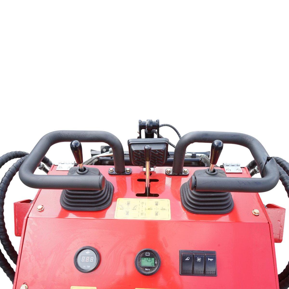 Mini incarcator frontal pe senile, motor benzina 15CP, 420cc, capacitate ridicare 300kg, volum cupa 0.15m3 THOR - imagine 11