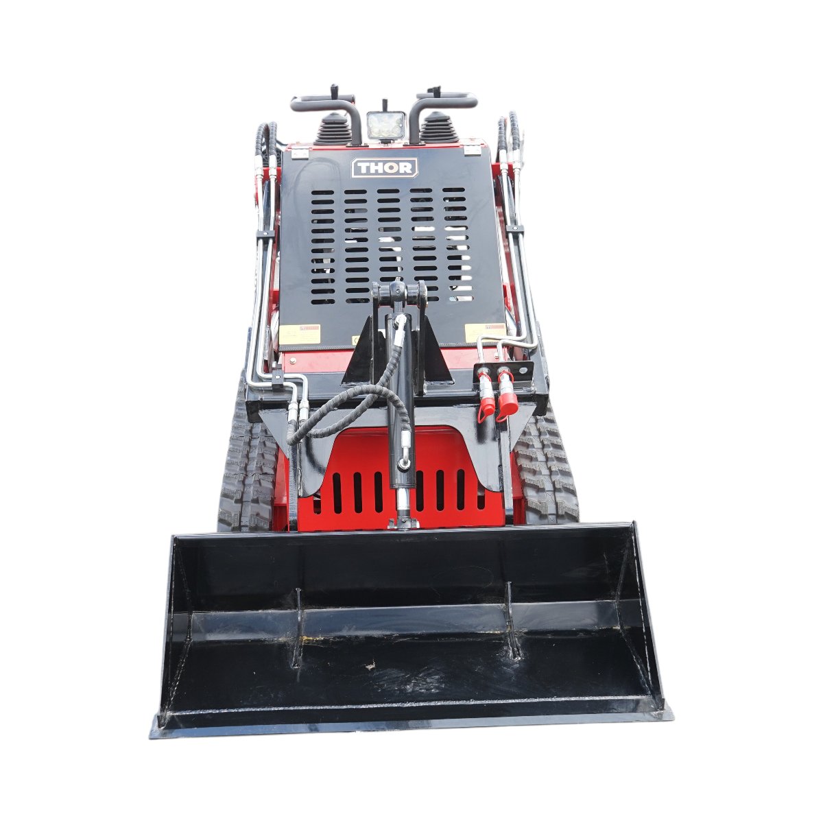 Mini incarcator frontal pe senile, motor benzina 15CP, 420cc, capacitate ridicare 300kg, volum cupa 0.15m3 THOR - imagine 2