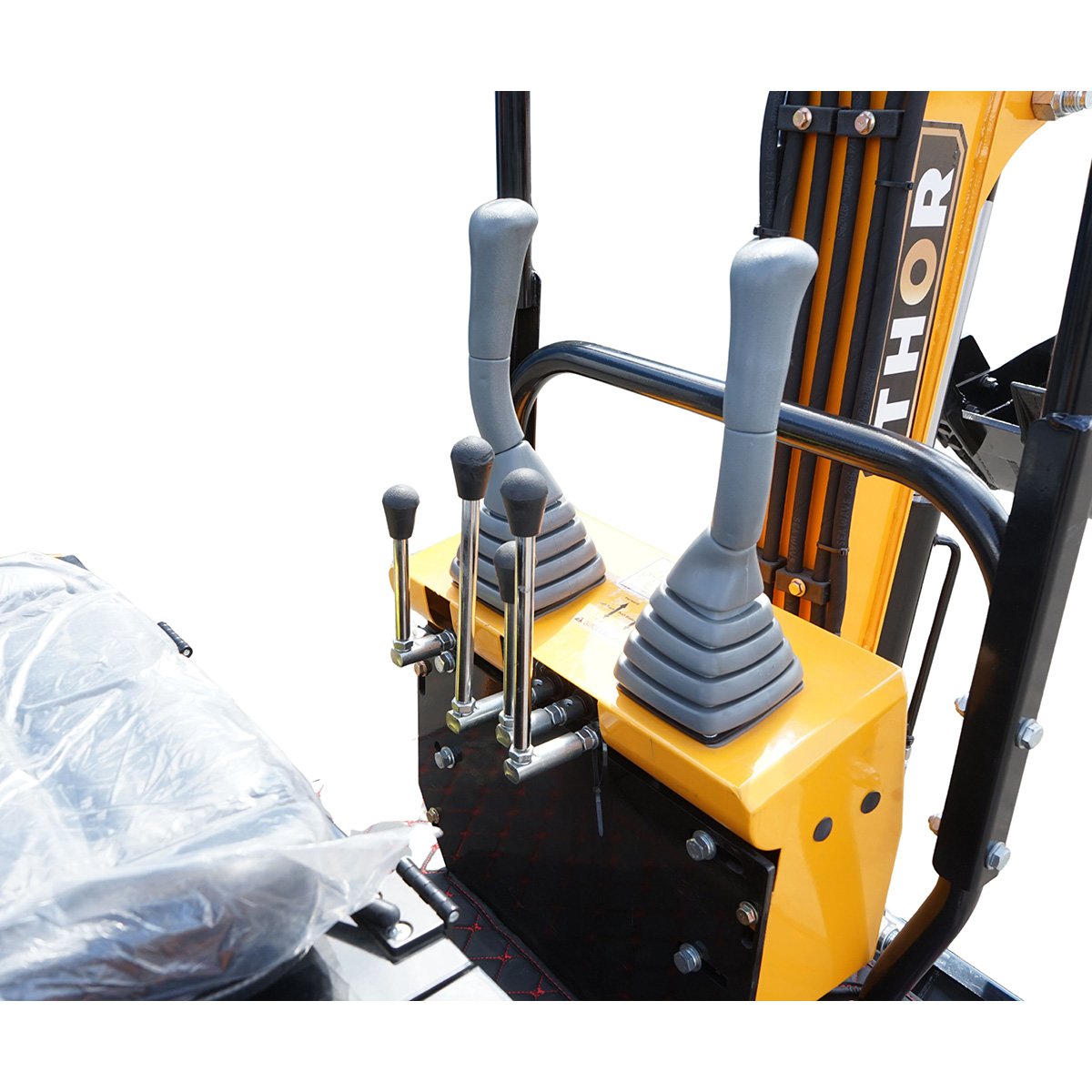 Mini excavator 1T cu semicabina, motor diesel 9.5CP, adancime sapare 1750mm, capacitate ridicare 350kg, latime cupa 380mm THOR - imagine 10