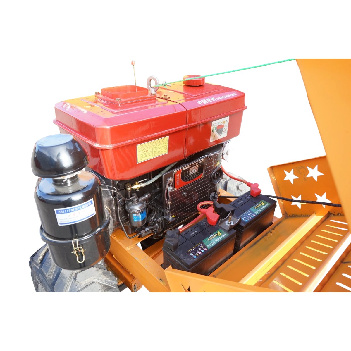Mini incarcator frontal articulat 900kg 4x4, motor diesel 35CP, capacitate ridicare 500kg, latime cupa 1000mm THOR - imagine 9