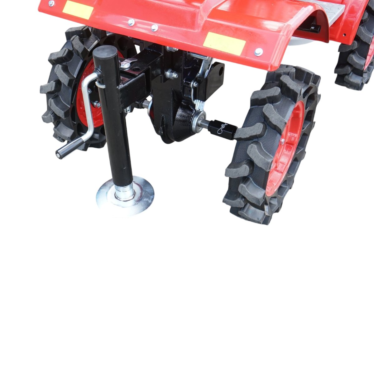 Mini tractor 4x4 diesel 17CP, 531cc, 3+1 viteze, 2 cutii de viteze, pornire electrica/manuala, latime lucru 1050mm cu freza, rarita, roti metalice, picior sprijin THOR - imagine 14
