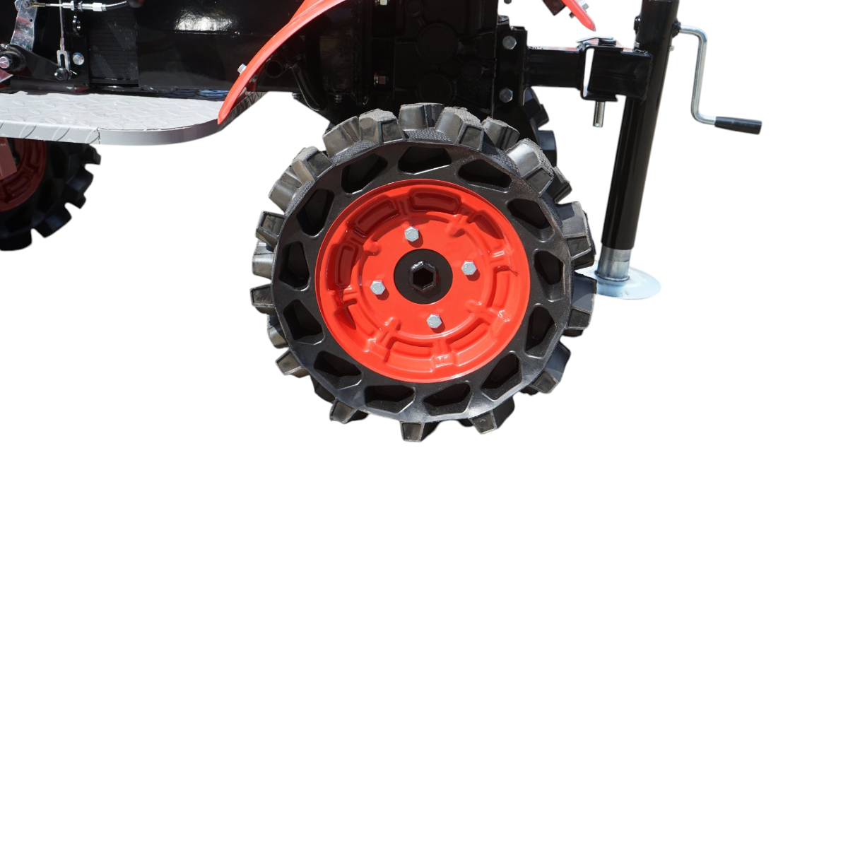 Mini tractor 4x4 diesel 17CP, 531cc, 3+1 viteze, 2 cutii de viteze, pornire electrica/manuala, latime lucru 1050mm cu freza, rarita, roti metalice, picior sprijin THOR - imagine 13