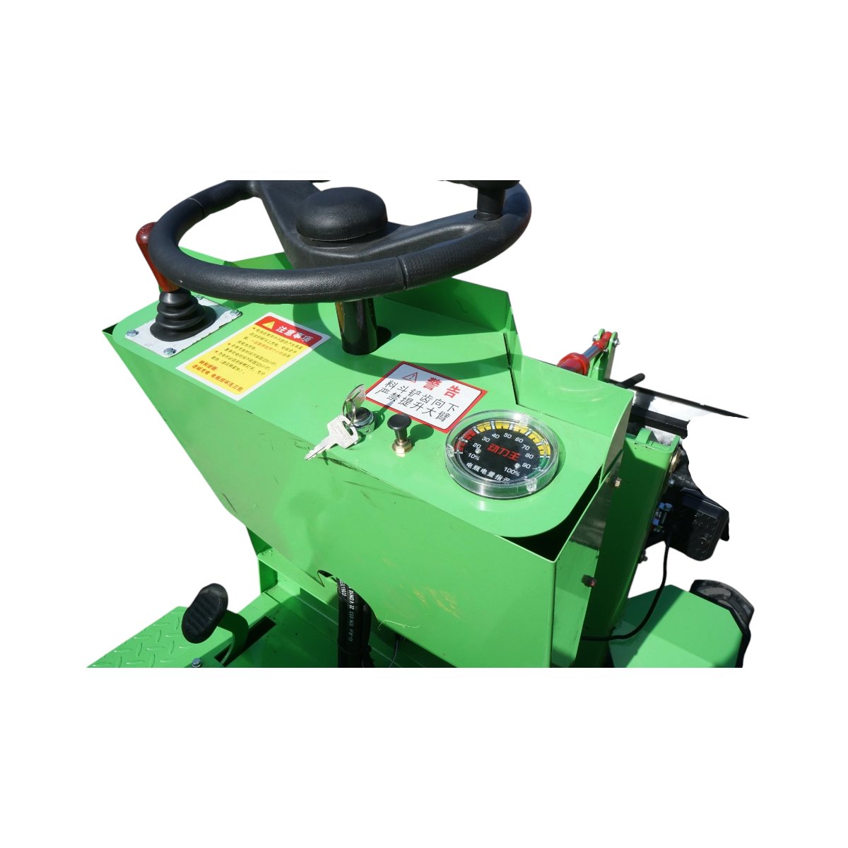 Mini incarcator frontal electric 700kg 4x4, 2 motoare 2200W brushless, baterie 60V/70Ah, capacitate ridicare 400kg, latime cupa 1000mm THOR - imagine 8