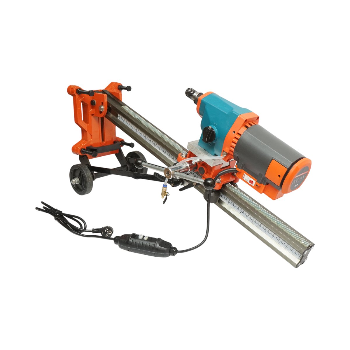 Masina profesionala de carotat beton cu stativ mobil 3600W, 220V, diametru maxim 305mm, 2 trepte viteza, sistem racire apa, gaurire umeda/uscata Breckner Germany - imagine 6