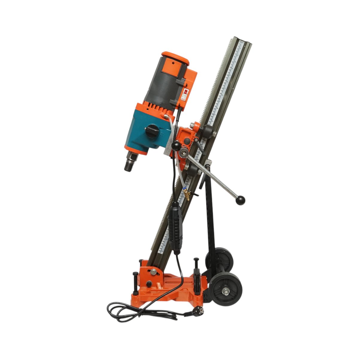 Masina profesionala de carotat beton cu stativ mobil 3600W, 220V, diametru maxim 305mm, 2 trepte viteza, sistem racire apa, gaurire umeda/uscata Breckner Germany - imagine 2