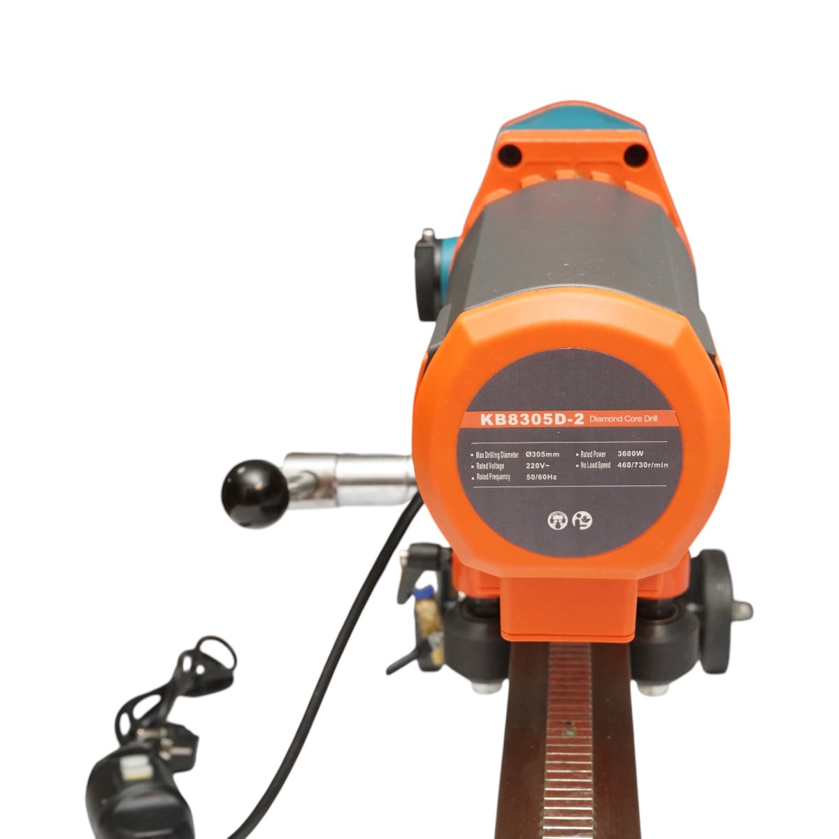 Masina profesionala de carotat beton cu stativ mobil 3600W, 220V, diametru maxim 305mm, 2 trepte viteza, sistem racire apa, gaurire umeda/uscata Breckner Germany - imagine 13