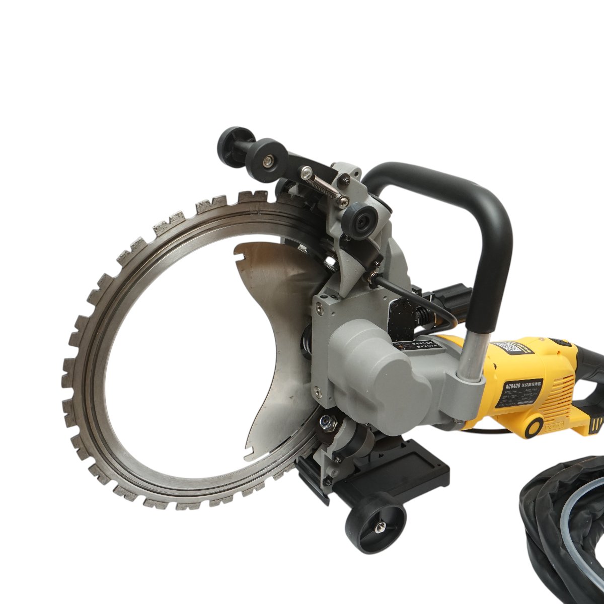 Masina de taiat beton electrica 5000W, 220V, disc inelar diamantat 400mm, adancime 290mm, pompa apa automata 20 L/min Breckner Germany - imagine 8