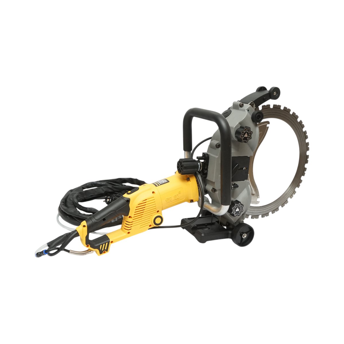 Masina de taiat beton electrica 5000W, 220V, disc inelar diamantat 400mm, adancime 290mm, pompa apa automata 20 L/min Breckner Germany - imagine 6