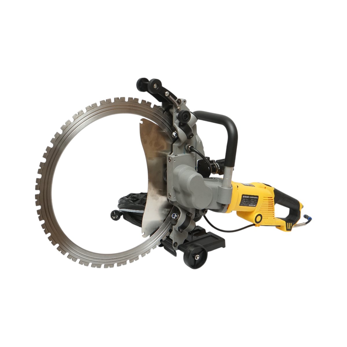 Masina de taiat beton electrica 5000W, 220V, disc inelar diamantat 500mm, adancime 390mm, pompa apa automata 20 L/min Breckner Germany - imagine 3