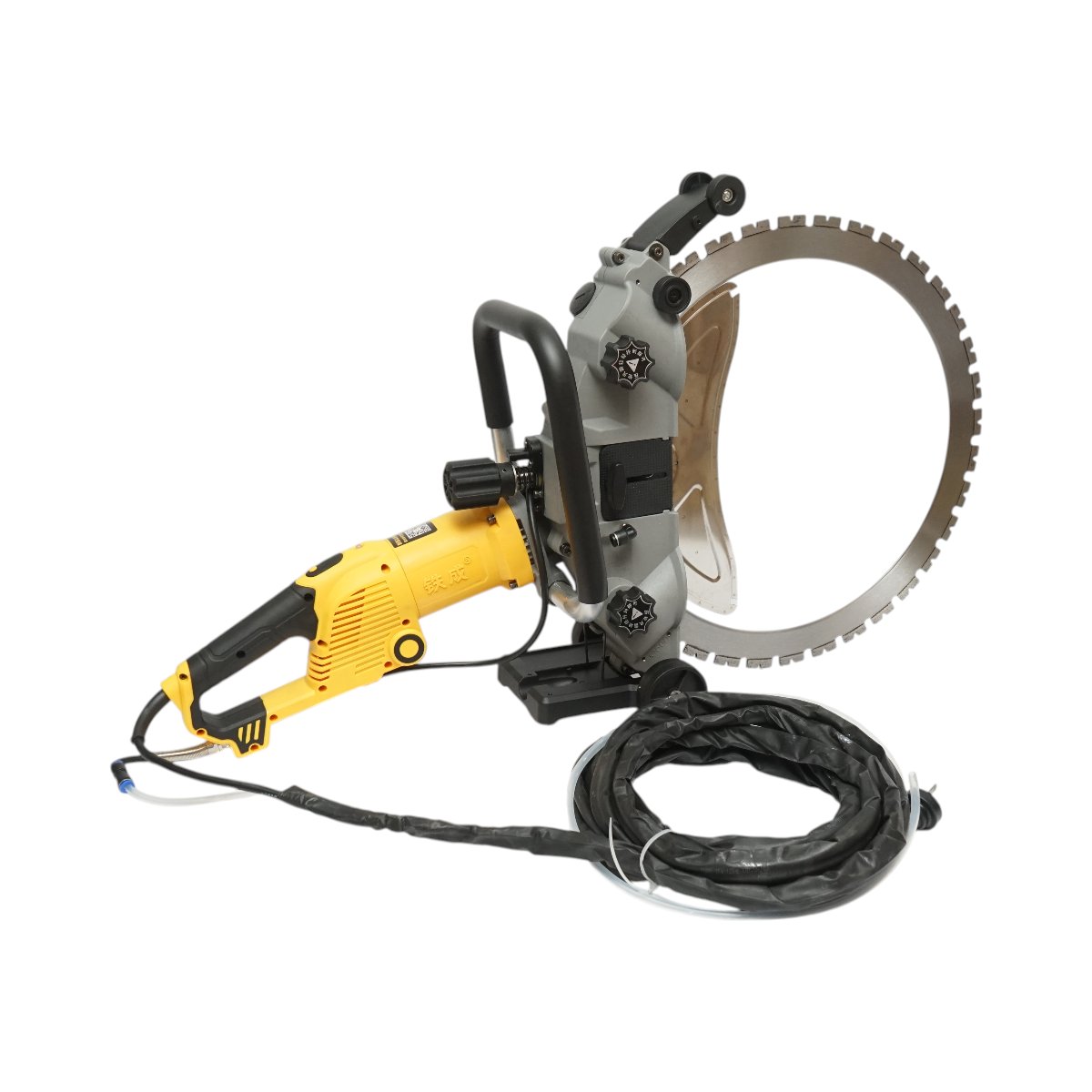 Masina de taiat beton electrica 5000W, 220V, disc inelar diamantat 500mm, adancime 390mm, pompa apa automata 20 L/min Breckner Germany - imagine 5