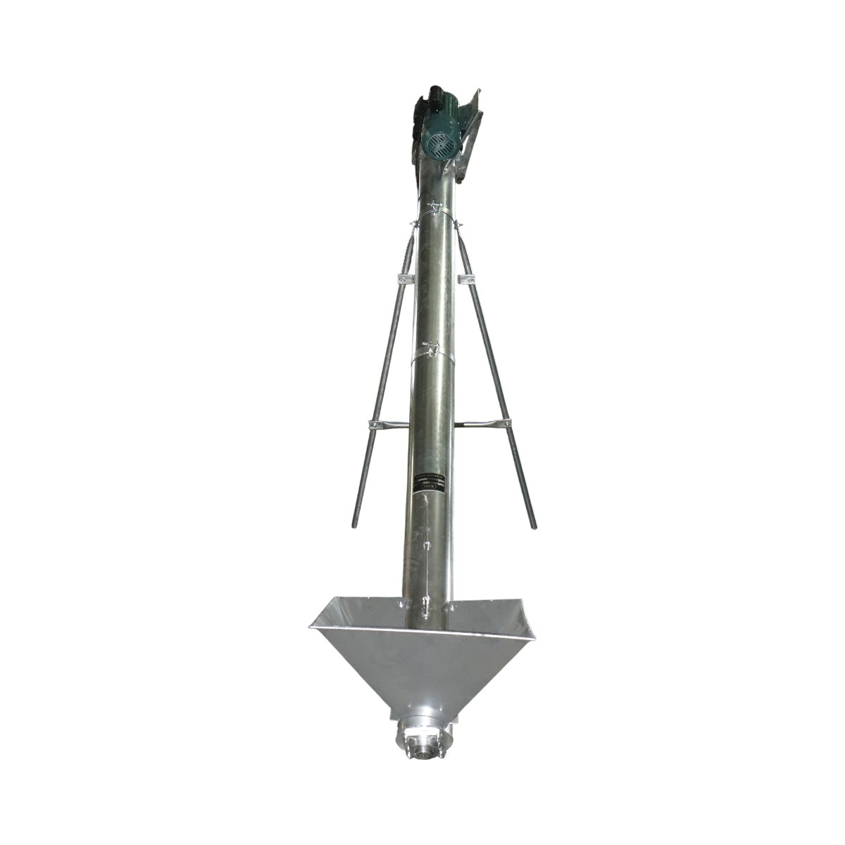 Snec transportor cereale orizontal 3m, 220V, 3kW, diametru 160mm, capacitate 10-15 T/h, cuva de alimentare si suport THOR - imagine 4