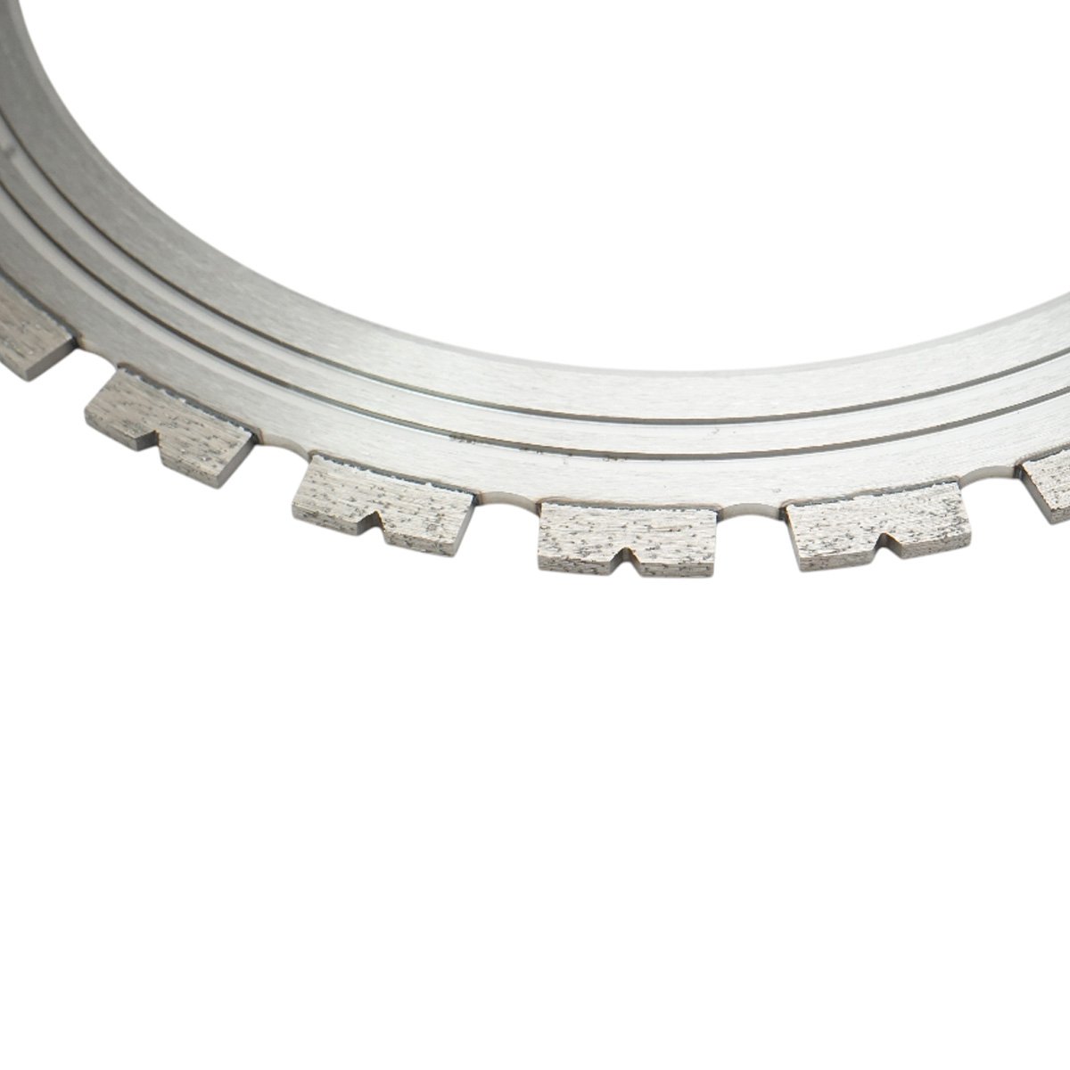 Disc inelar diamantat segmentat 400mm, 26 dinti, rola antrenare pentru masina de taiat beton Breckner Germany - imagine 3