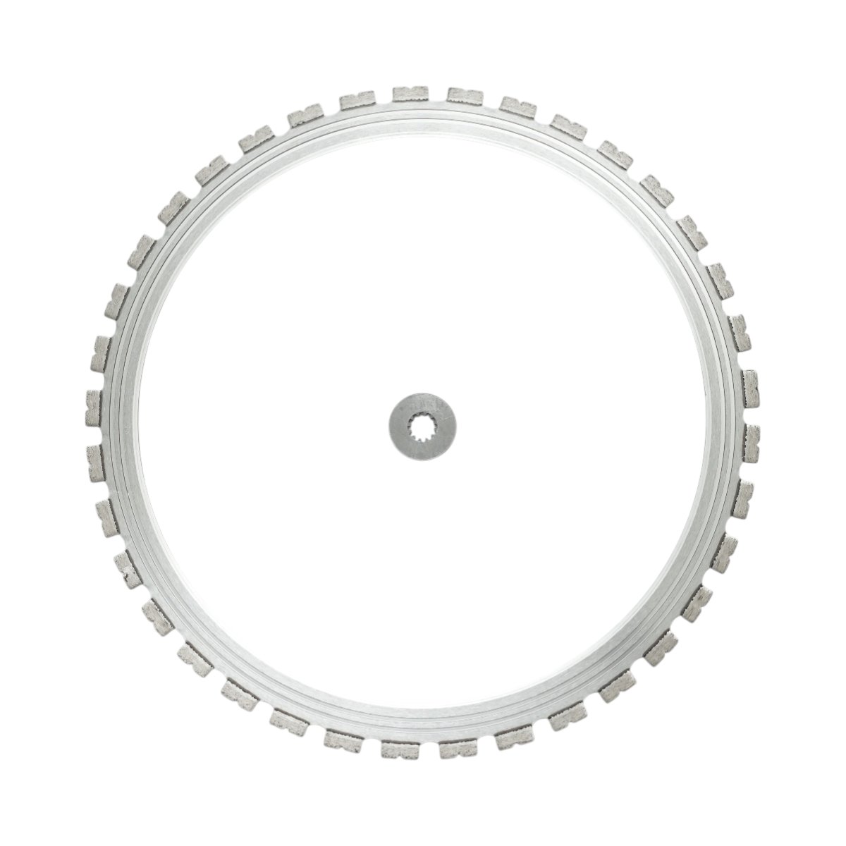 Disc inelar diamantat segmentat 600mm, 37 dinti, rola antrenare pentru masina de taiat beton Breckner Germany