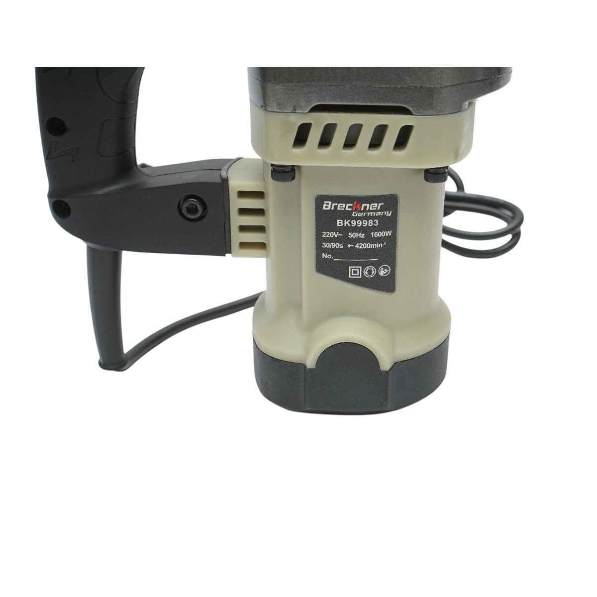 Ciocan demolator electric profesional 1600W, 220V, mandrina HEX, frecventa 4200bpm, dalta ascutita 410mm inclusa Breckner Germany - imagine 6