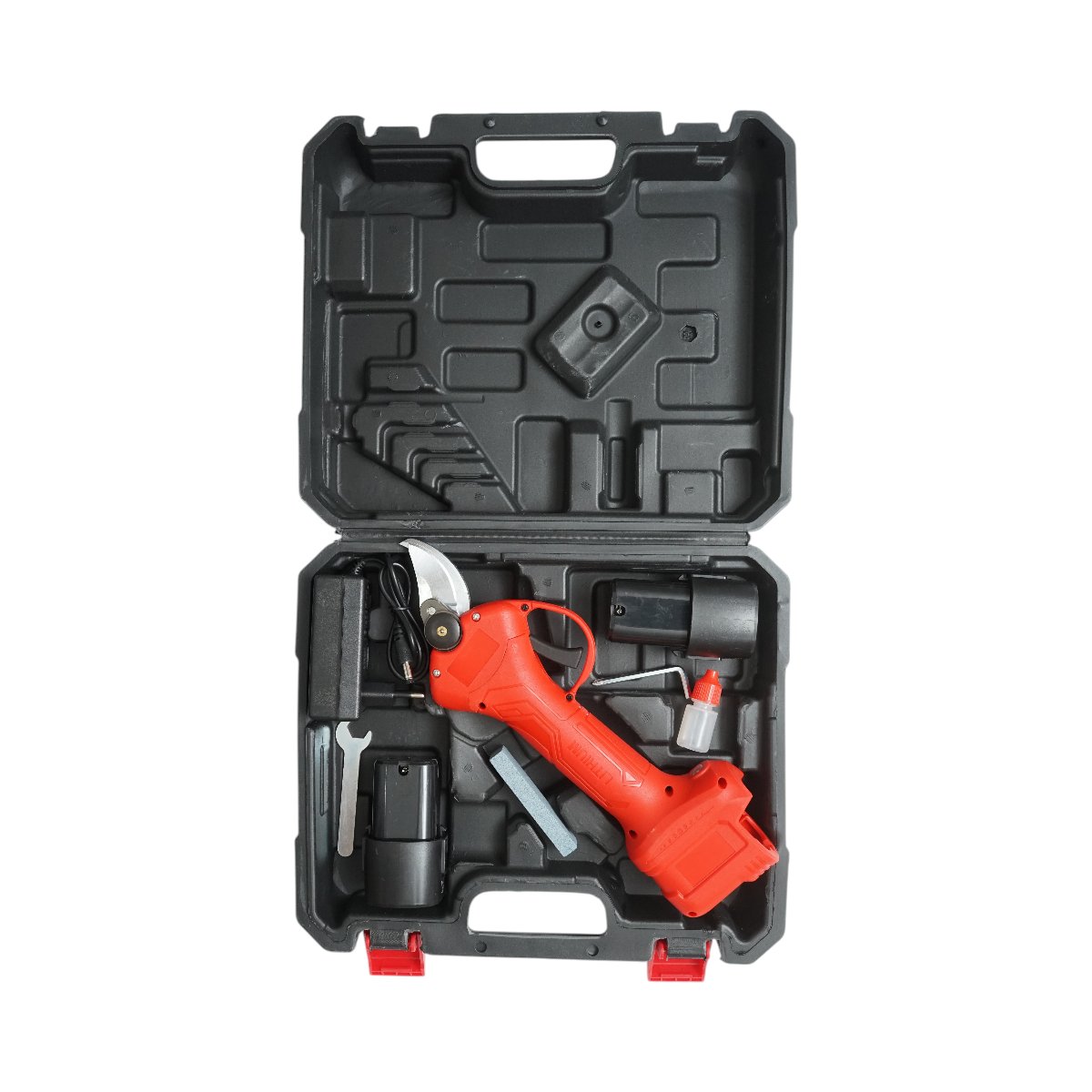 Foarfeca electrica de gradina cu 2 acumulatori 16.8V, 1.5 Ah Li-ion, diametru taiere 0-28mm - imagine 3