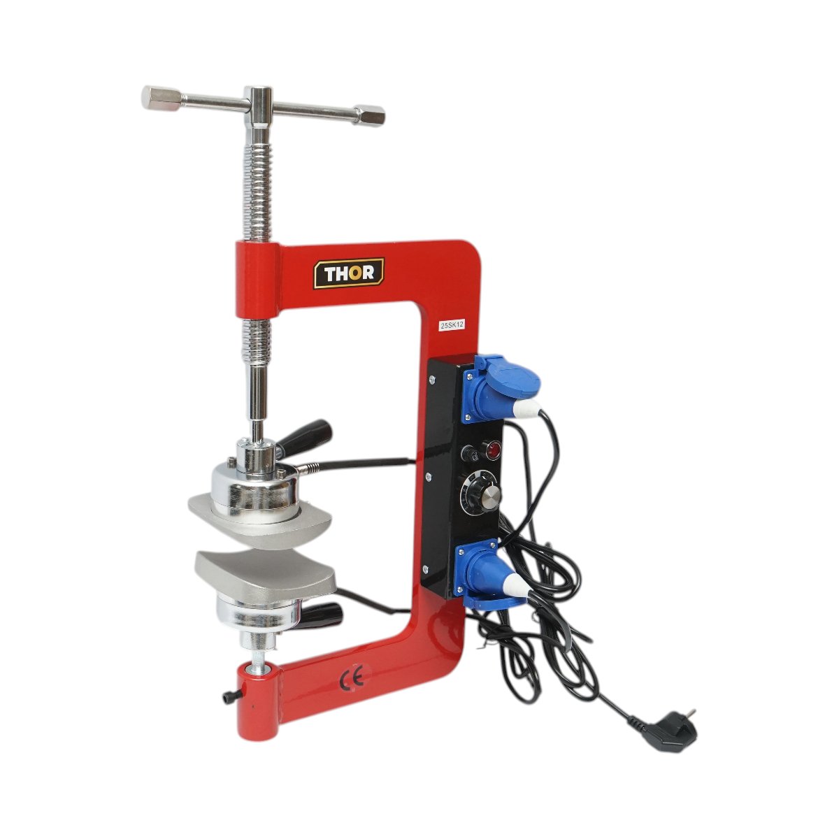 Dispozitiv electric vulcanizare anvelope la cald 2x500W, 220V, 8 adaptoare aluminiu, temperatura reglabila 0-180°C - imagine 4
