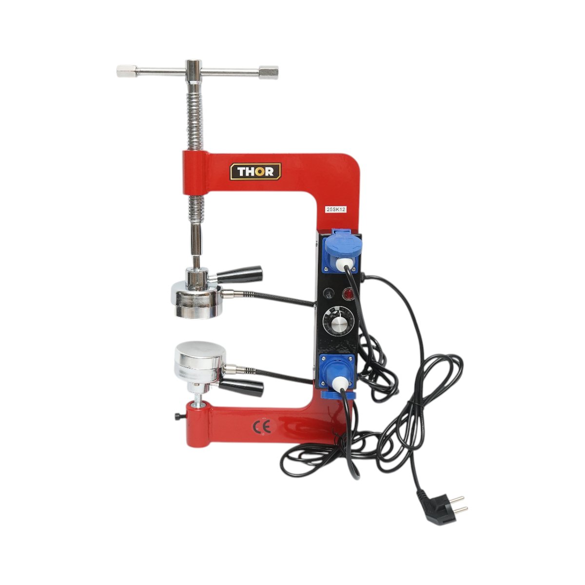 Dispozitiv electric vulcanizare anvelope la cald 2x500W, 220V, 8 adaptoare aluminiu, temperatura reglabila 0-180°C - imagine 3