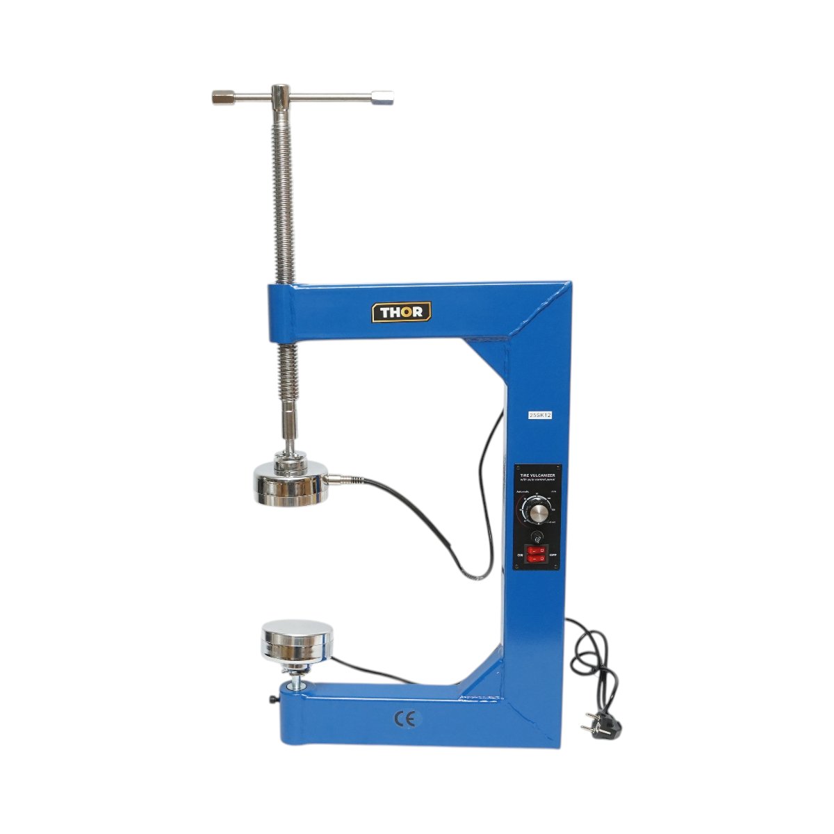Dispozitiv electric vulcanizare anvelope la cald 2x500W, 220V, 8 adaptoare aluminiu, timer 0-120 minute - imagine 4