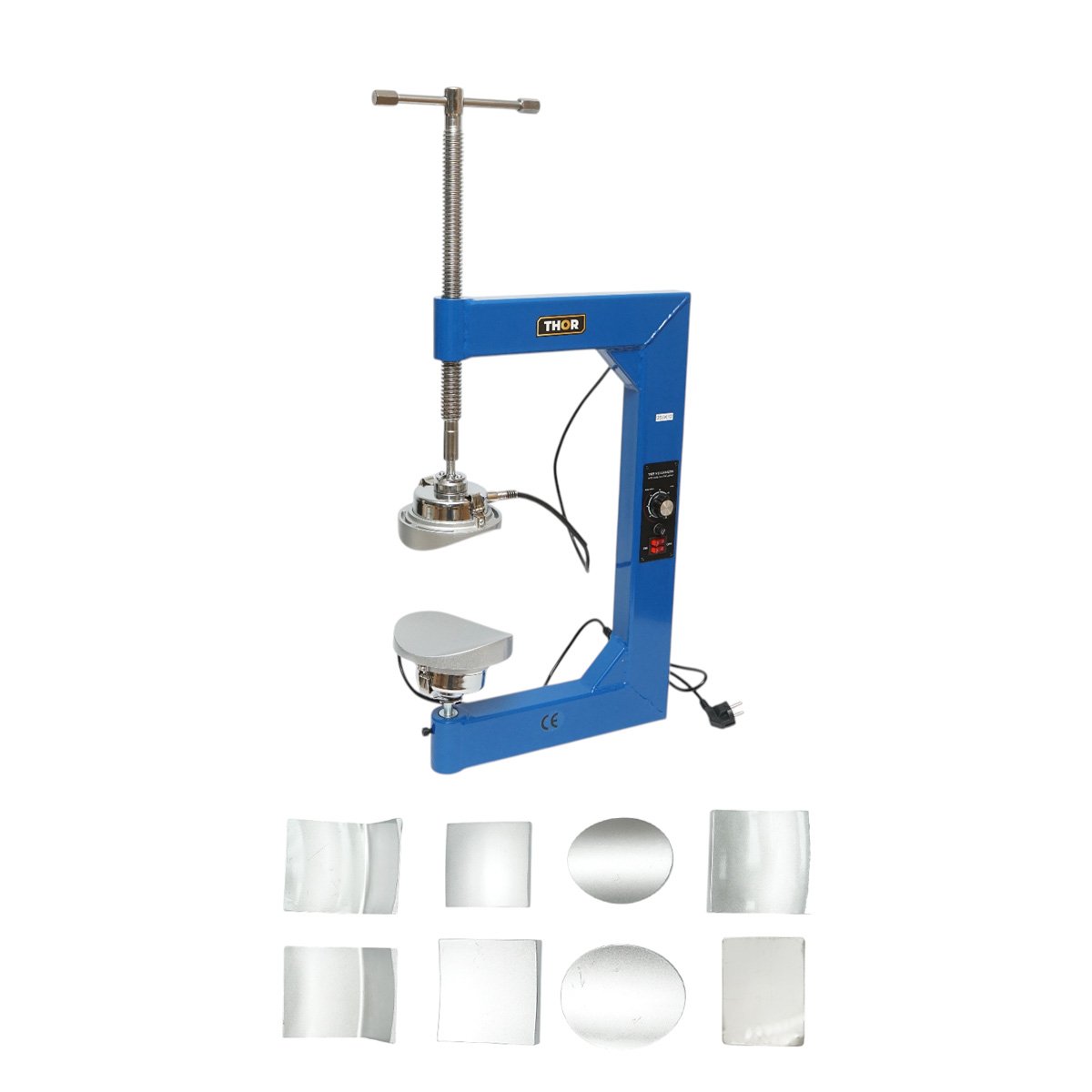 Dispozitiv electric vulcanizare anvelope la cald 2x500W, 220V, 8 adaptoare aluminiu, timer 0-120 minute