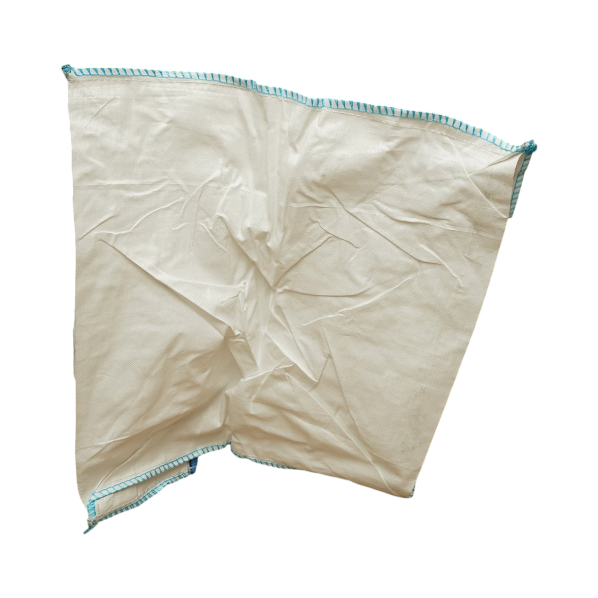 Sac big bag 100x100x130cm alb, capacitate 2000kg, tip U-Panel nelaminat, fund plan, top fusta 85cm - imagine 4