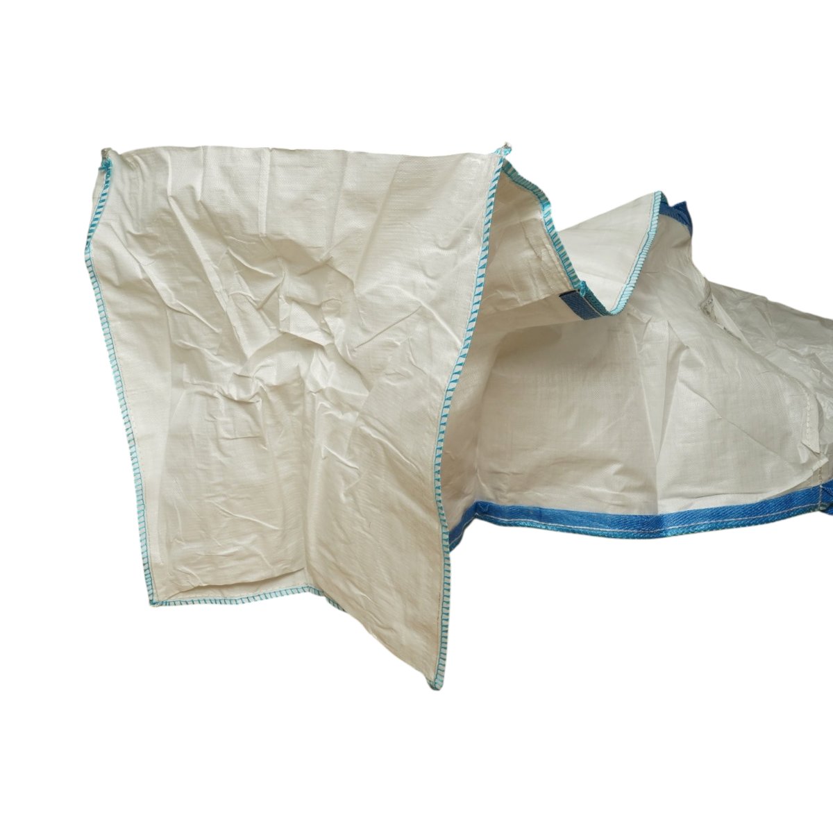 Sac big bag 95x95x165cm alb, capacitate 1500kg, tip U-Panel nelaminat, fund plan, top fusta 85cm - imagine 4