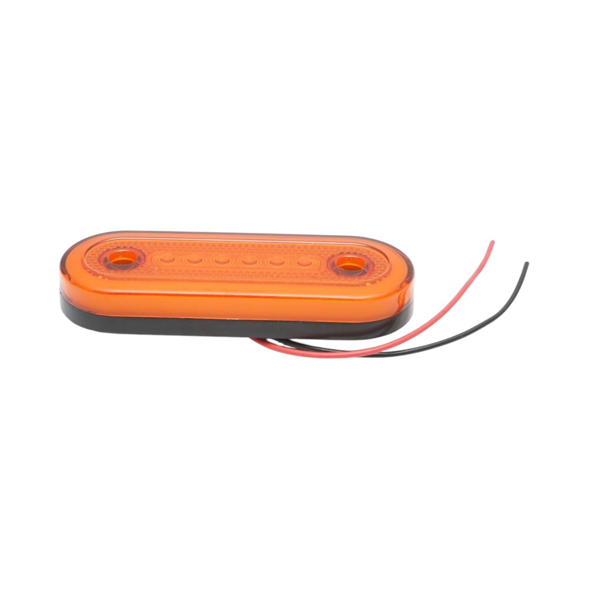 Lampa gabarit laterala ovala LED NEON 12V-24V galbena 24 LED-uri 115x44x16mm Breckner Germany - imagine 5