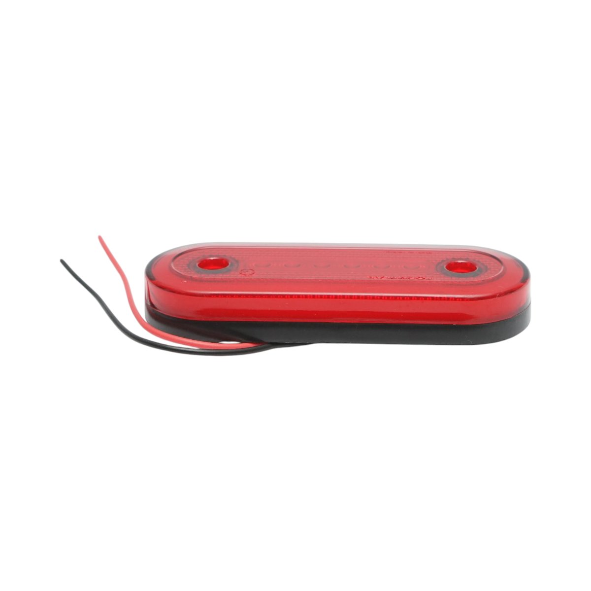 Lampa gabarit laterala ovala LED NEON 12V-24V rosie 24 LED-uri 115x44x16mm Breckner Germany - imagine 5