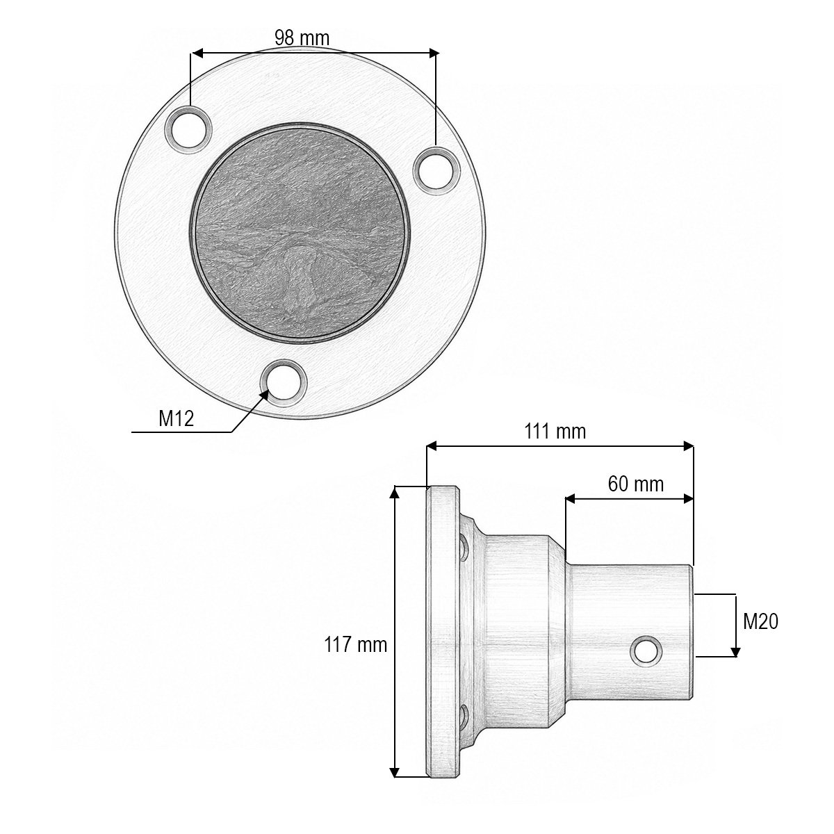 Butuc disc grapa cu talere Horsch, Joker cod OEM 23246700, 28042000, PN60043 - imagine 4