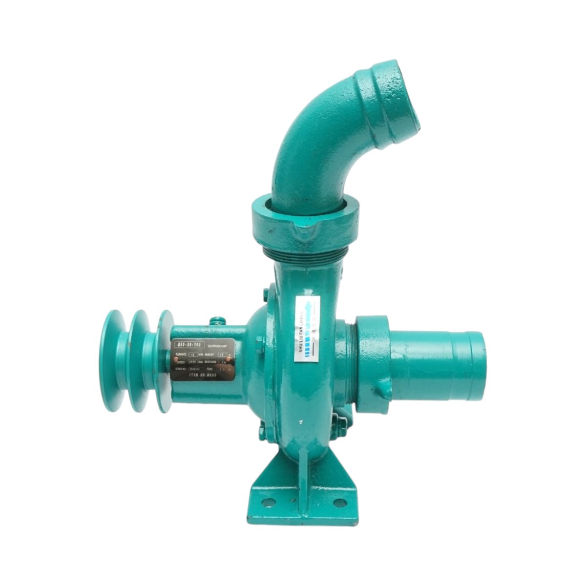 Pompa apa centrifuga cu fulie dubla 1.1kW, 2 toli, debit 12 m3/h, adancime aspiratie 9m, inaltime pompare 15m pentru irigatii - imagine 3