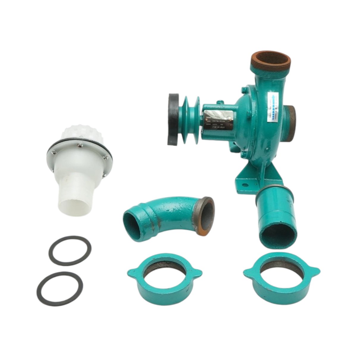 Pompa apa centrifuga cu fulie dubla 1.1kW, 2 toli, debit 12 m3/h, adancime aspiratie 9m, inaltime pompare 15m pentru irigatii - imagine 2
