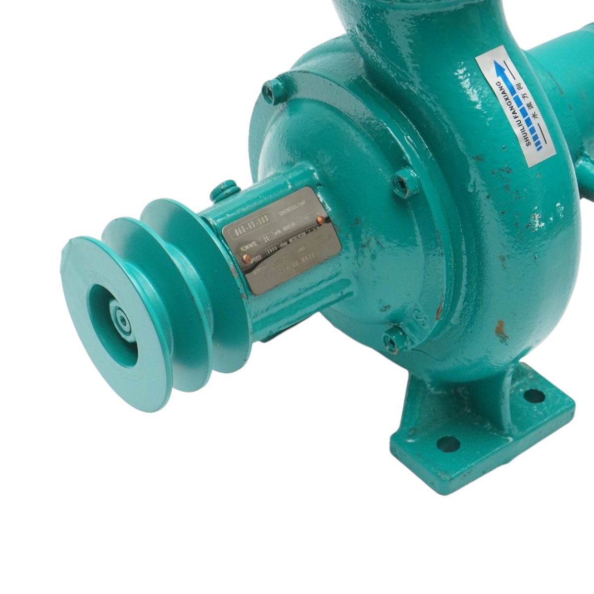 Pompa apa centrifuga cu fulie dubla 1.5kW, 2.5 toli, debit 20 m3/h, adancime aspiratie 9m, inaltime pompare 15m pentru irigatii - imagine 7