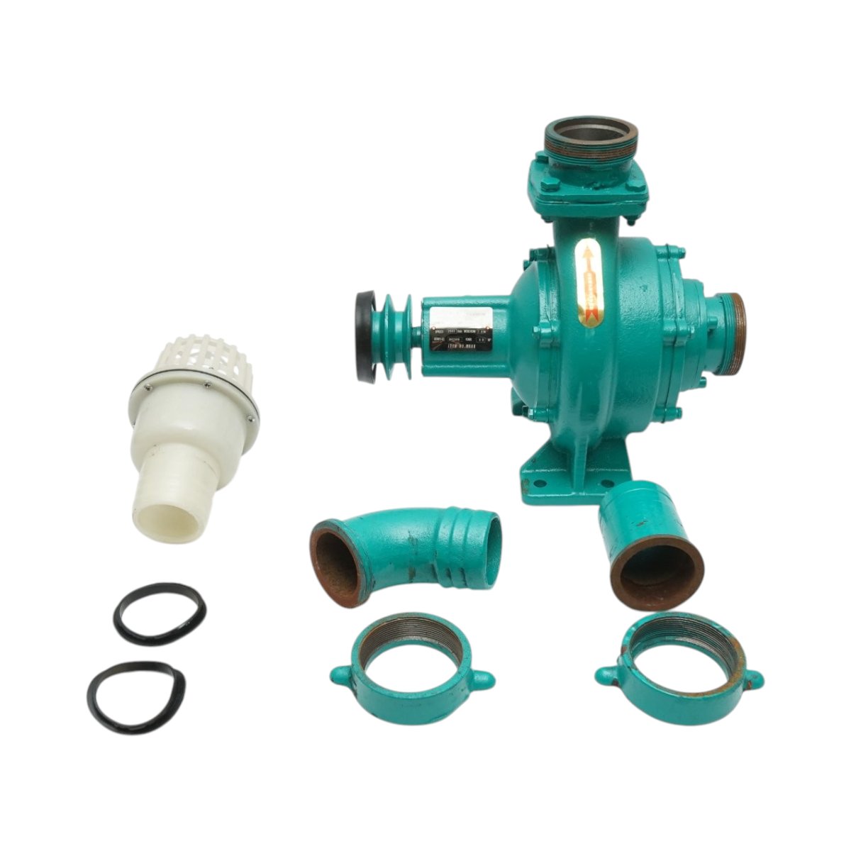 Pompa apa centrifuga cu rotor dublu 5.5kW, 2.5 toli, debit 35 m3/h, adancime aspiratie 9m, inaltime pompare 35m pentru irigatii - imagine 2