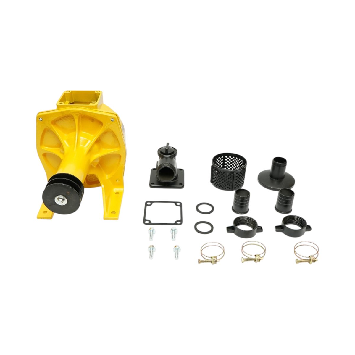 Pompa apa centrifuga autoamorsanta cu fulie dubla 3kW, 1.5 toli, debit 20 m3/h, adancime aspiratie 7m, inaltime pompare 24m pentru irigatii - imagine 2