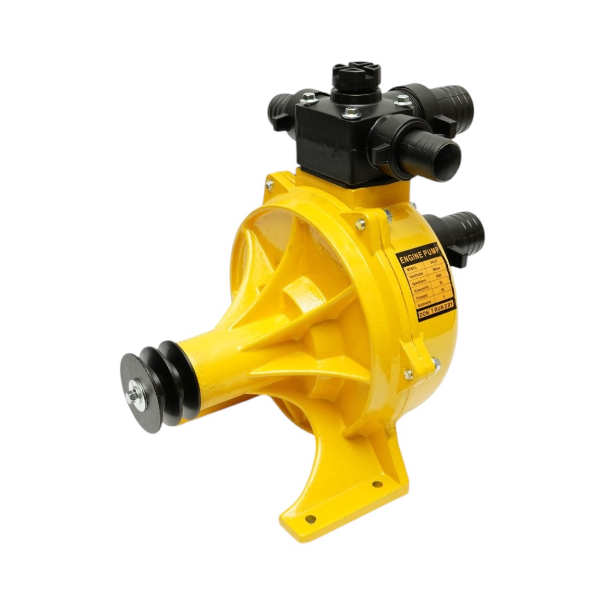 Pompa apa centrifuga autoamorsanta cu fulie dubla 4kW, 2 toli, debit 30 m3/h, adancime aspiratie 5m, inaltime pompare 56m pentru irigatii - imagine 7